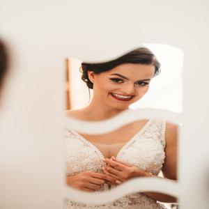Bride caught