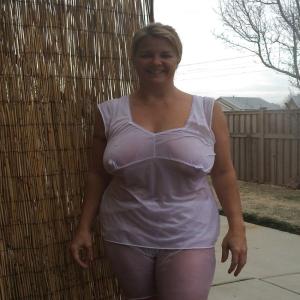 Hot blonde Mormon wife with huge tits