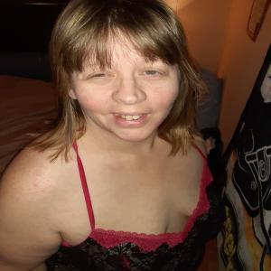 Tanya in a black nightie